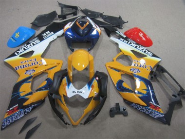 Amarelo Azul Corona Extra Carenagem Moto GSXR 1000 K5 2005-2006