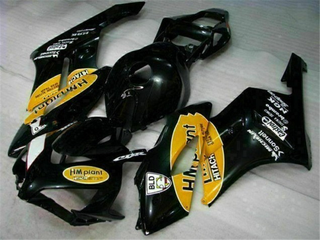 Amarelo Preto Carenagem Moto CBR 1000RR 2004-2005