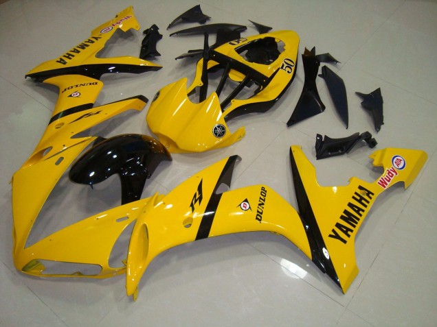 Amarelo Preto Carenagem Moto R1 2004-2006