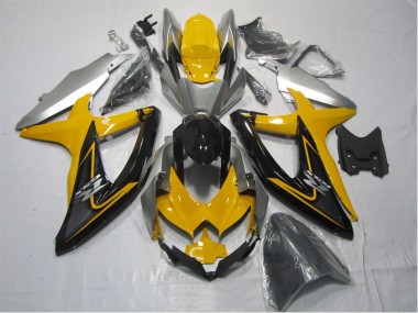 Amarelo Preto Kits Carenagem Moto GSXR 1000 K7 2007-2008