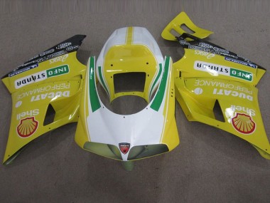 Amarelo Shell Info Strrda Carenagem Moto Ducati 748 1993-2005