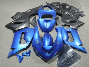 Azul Abs Moto Plásticos ZX6R 2005-2006