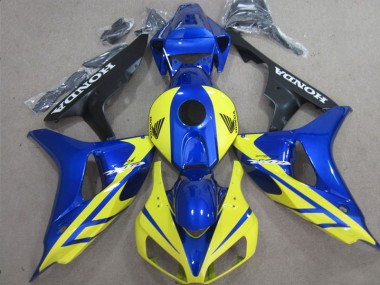 Azul Amarelo Injeção Kits Carenagem Moto CBR 1000RR 2006-2007