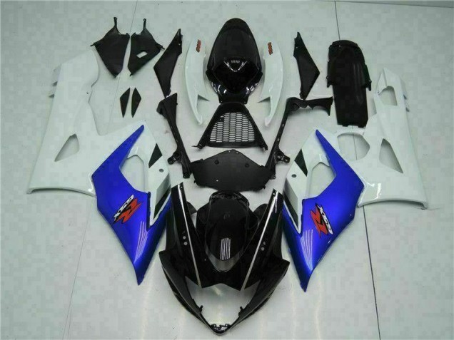 Azul Branco Abs Kits Completos Carenagem Moto GSXR 1000 K5 2005-2006