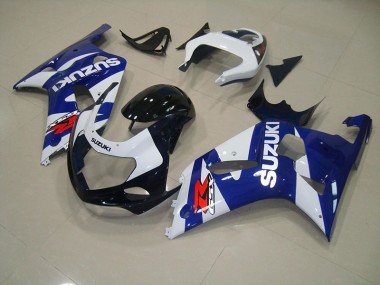 Azul Branco Abs Kits Completos Carenagem Moto GSXR 750 K1 K2 K3 2001-2003