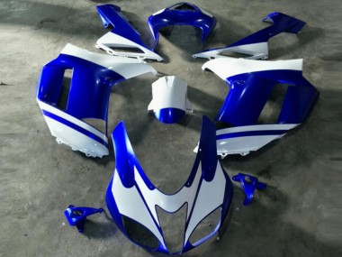 Azul Branco Carenagem Moto ZX6R 2007-2008