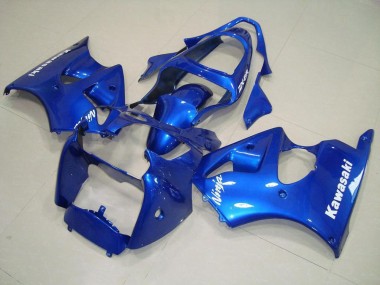 Azul & Branco Decalques Carenagem Moto ZX6R 2000-2002