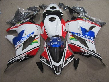 Azul Branco EUROBET Lee Carenagem Moto CBR 600RR 2009-2012