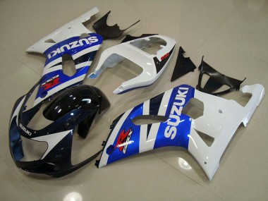 Azul Branco Kit Carenagem Moto GSXR 750 K1 K2 K3 2001-2003