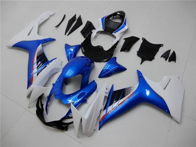 Azul Branco Kit Completo Carenagem Moto GSXR 600 / 750 K11 2011-2021