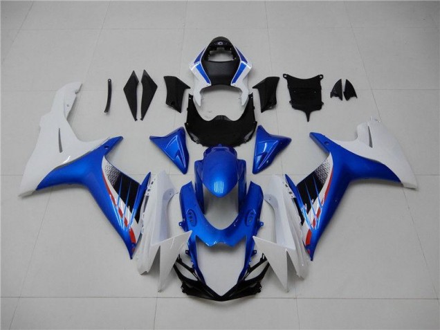 Azul Branco Kit Completo Carenagem Moto GSXR 600 / 750 K11 2011-2021