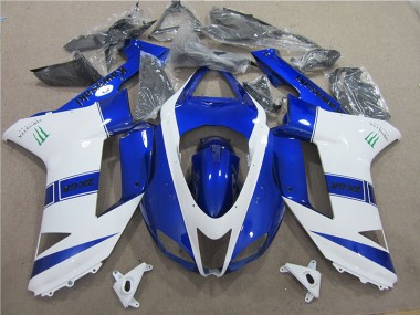 Azul Branco Monster Carenagem Moto ZX6R 2007-2008