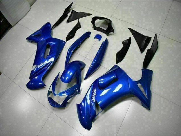 Azul Carenagem Moto EX650 2006-2008