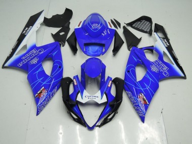 Azul Corona Carenagem Moto GSXR 1000 K5 2005-2006