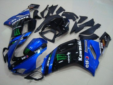 Azul Monster Carenagem Moto ZX6R 2007-2008