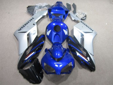 Azul Prata Preto Carenagem Moto CBR 1000RR 2004-2005