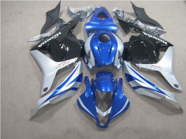 Azul Prata Preto Carenagem Moto CBR 600RR 2009-2012