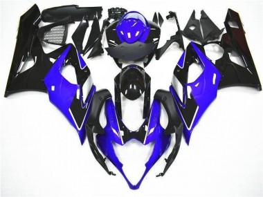 Azul Preto Abs Kit Completos Carenagem Moto GSXR 1000 K7 2007-2008