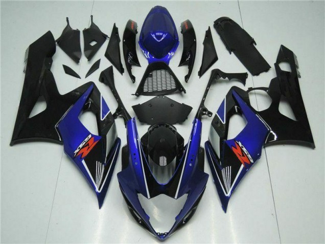 Azul Preto Abs Motocicleta Plásticos GSXR 1000 K5 2005-2006