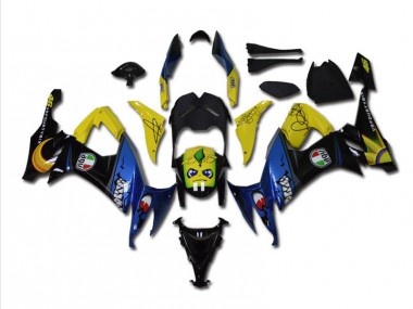 Azul Tubarão Carenagem Moto ZX10R 2011-2015