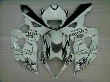 Branco Abs Moto Plástico GSXR 1000 K5 2005-2006