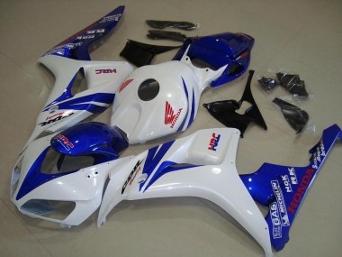 Branco & Azul Carenagem Moto CBR 1000RR 2006-2007