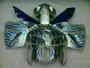 Branco Azul Chama Carenagem Moto CBR 600RR 2005-2006