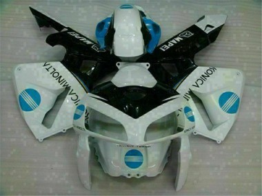 Branco Azul Moto Plástico CBR 600RR 2005-2006