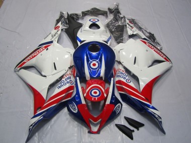 Branco Azul Vermelho Moto Plásticos CBR 600RR 2009-2012