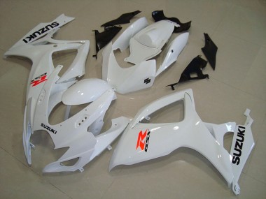 Branco Carenagem Moto GSXR 750 K6 2006-2007