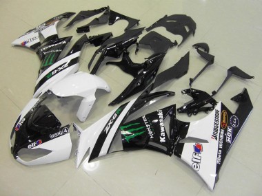 Branco Monster Carenagem Moto ZX6R 2009-2012