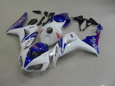 Branco Pérola Azul Carenagem Moto CBR 1000RR 2006-2007