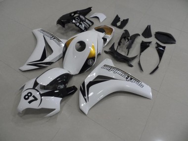 Branco & Preto 87 Carenagem Moto CBR 1000RR 2008-2011