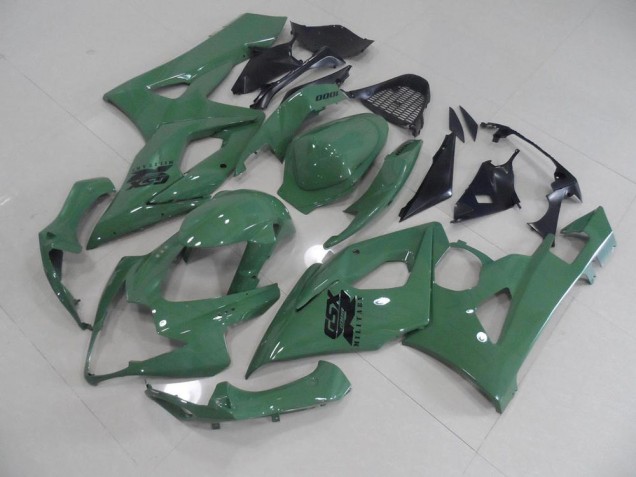 Brilhante Exército Verde Carenagem Moto GSXR 1000 K5 2005-2006