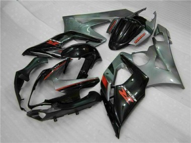 Cinzento Preto Carenagem & Plástico Moto GSXR 1000 K5 2005-2006