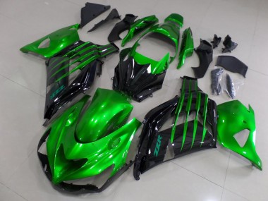 Doce Verde & Preto Carenagem Moto ZX14R ZZR 1400 2012-2021