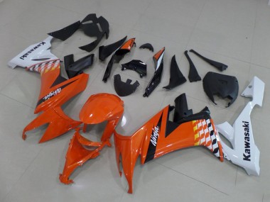 Laranja & Branco Carenagem Moto ZX10R 2008-2010