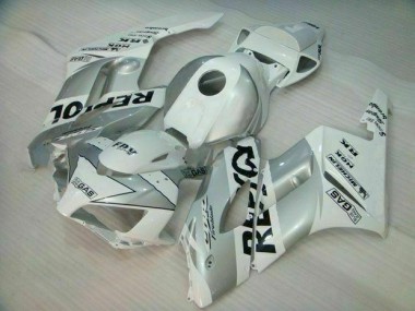 Prata Branco Repsol Abs Kit Completos Carenagem Moto CBR 1000RR 2004-2005