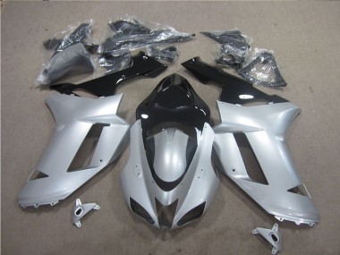 Prata Preto Carenagem Moto ZX6R 2007-2008