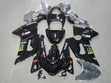 Preto 3M Touch4 Monster Kit Completo Carenagem Moto ZX6R 2005-2006