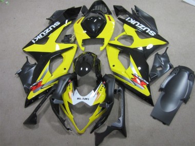 Preto Amarelo Carenagem Moto GSXR 1000 K5 2005-2006