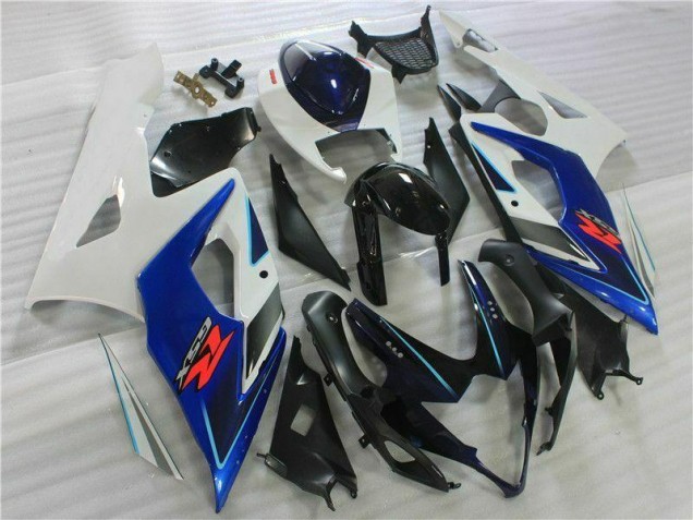 Preto Azul Branco Carenagem Moto GSXR 1000 K5 2005-2006