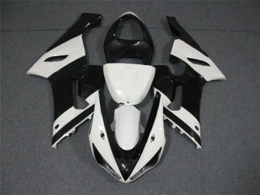 Preto Branco Abs Moto Plástico ZX6R 2005-2006