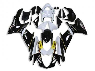 Preto Branco Abs Moto Plásticos GSXR 600 / 750 K1 K2 K3 2001-2003