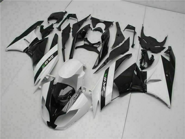 Preto Branco Carenagem Moto ZX6R 2009-2012