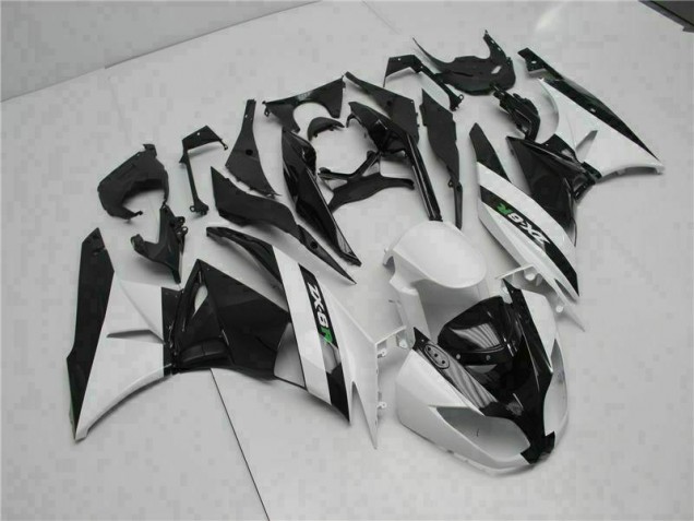 Preto Branco Carenagem Moto ZX6R 2009-2012