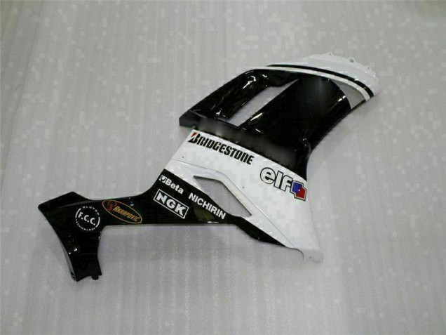 Preto Branco Carroçaria Moto ZX6R 2007-2008