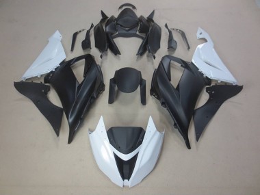 Preto Branco Carroçaria Moto ZX6R 2013-2018