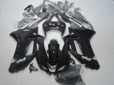 Preto Branco Ninja Carenagem Moto ZX6R 2007-2008