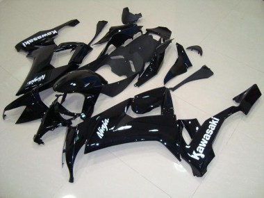 Preto Brilhante & Branco Adesivo Carenagem Moto ZX10R 2008-2010